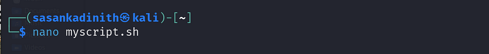 Creating a Bash Script